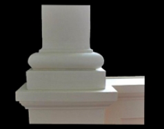 Tuscan Order - Custom Column Base and Plinth.  Designed for use with a half-square column shaft.  A Chadsworth Incorporated building product: shop.columns.com